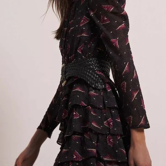 BA&SH “Catia” Tiered Dress - Large - Picture 5 of 9